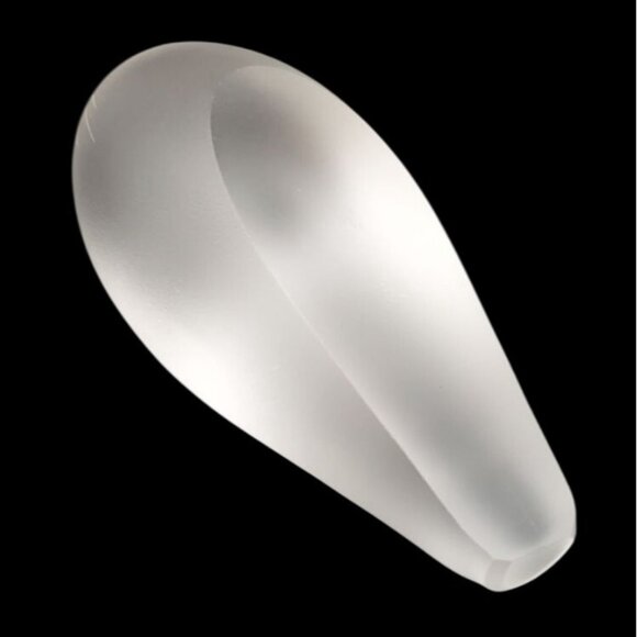 Hadeland Glassverk Frosted Art Glass Seal Figurine Norway Etched Signed - Picture 6 of 6